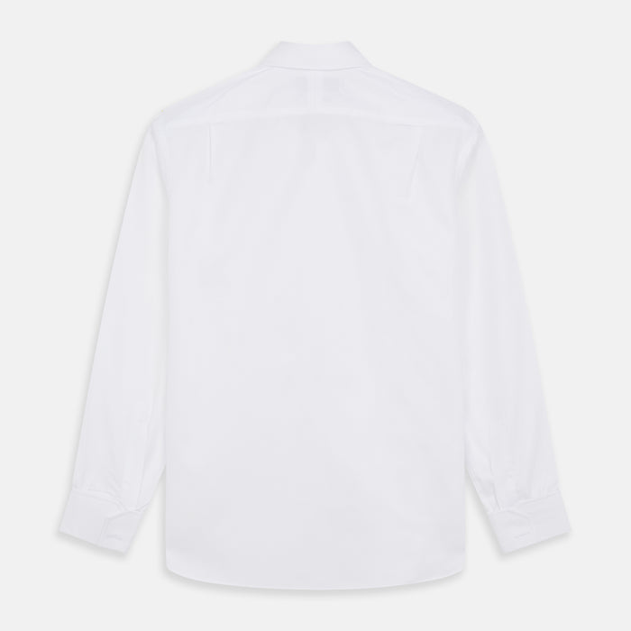 WHITE TAILORED FIT DRESS SHIRT Image 4
