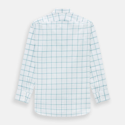 Sage Grid Check Mayfair Shirt Image 2