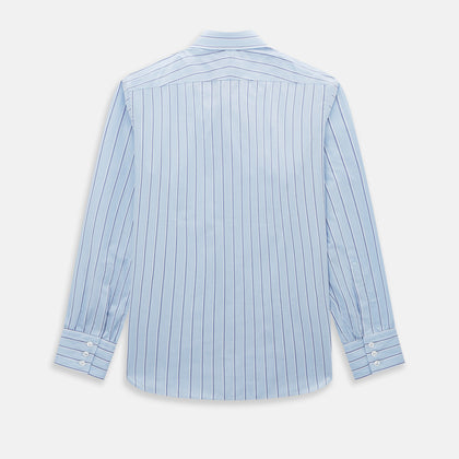 Blue and Navy Multi-Stripe Westminster Shirt Image 2