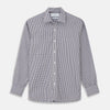 View 1 of product A must-have for any men's wardrobe, the Turnbull & Asser Brown and Blue Cotton Multi Check Weekend Fit Finch Shirt features long sleeves, button-down design, collar, and buttoned cuffs in a stylish check pattern.