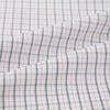 View 7 of product The Blue and Red Graph Check Westminster Shirt by Turnbull & Asser features a classic collar, long sleeves, and British craftsmanship, with a blue and red checkered pattern on white, displayed flat on a white surface.