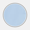View 1 of product A circular swatch of Turnbull & Asser Light Blue Sea Island Quality Cotton Fabric, subtly textured and bordered by thin gray and white rings, displayed on a plain white background.