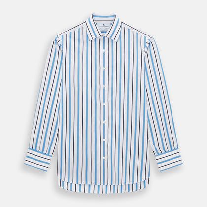 Sky Blue Multi Candy Stripe Mayfair Shirt