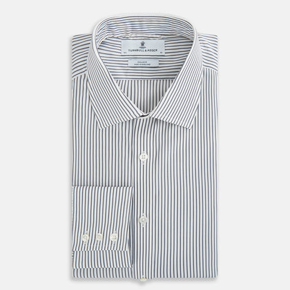 Grey Multi Stripe Mayfair Shirt Image 4