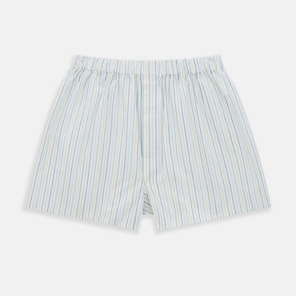 Multicoloured Stripe Godfrey Boxer Shorts