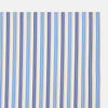 View 2 of product The Blue and Navy Multi Stripe Hand-Rolled Handkerchief by Turnbull & Asser is crafted in England with a white background and evenly spaced vertical stripes in blue and navy.