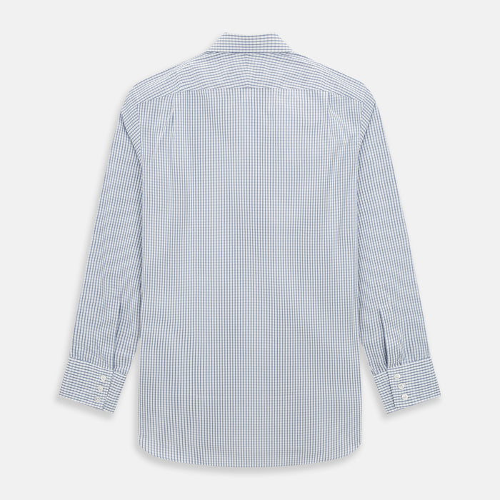 Blue Multi Tattersall Check Mayfair Shirt Image 2