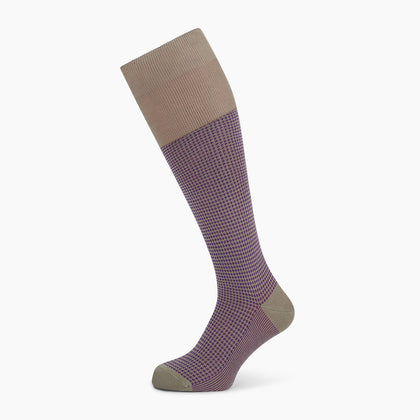 Concrete Houndstooth Long Socks Image 4