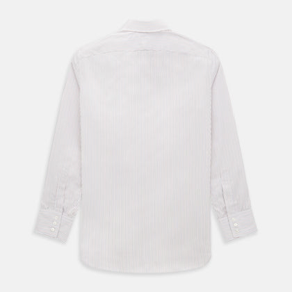 Red and Blue Ticking Stripe Westminster Shirt Image 2