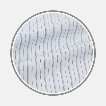 Sky Blue Combination Stripe Fabric