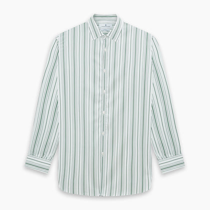 SAGE GREEN MULTI STRIPE WESTMINSTER SHIRT Image 8