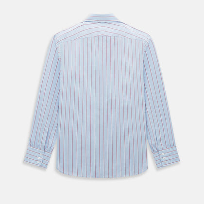 Blue and Burgundy Multi-Stripe Westminster Shirt Image 2