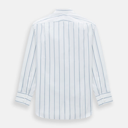 Steel Grey Track Stripe Mayfair Shirt Image 2