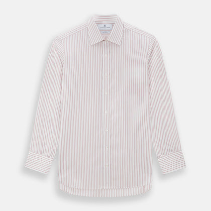 Red Multi Ticking Stripe Mayfair Shirt