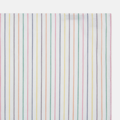 Rainbow Double Pinstripe Hand-Rolled Handkerchief Image 1