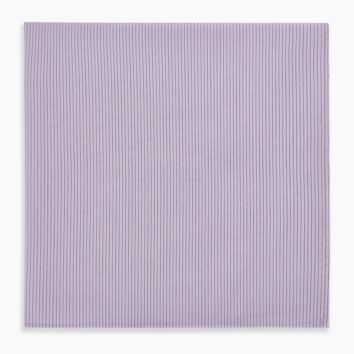 Lilac Pinstripe Hand-Rolled Handkerchief Image 3