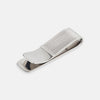 View 2 of product The Turnbull & Asser Silver Striped Money Clip features a ribbed, striped pattern and is displayed against a plain white background.
