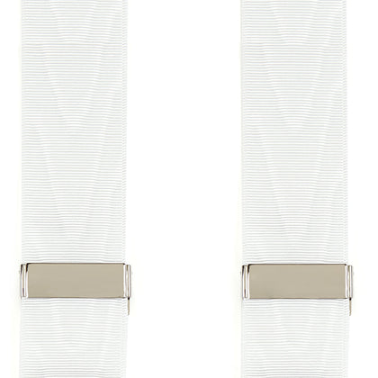 White Adjustable Formal Braces Image 1