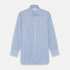 View 1 of product Light Blue Bengal Stripe Shirt with T&A Collar and 3-Button Cuffs