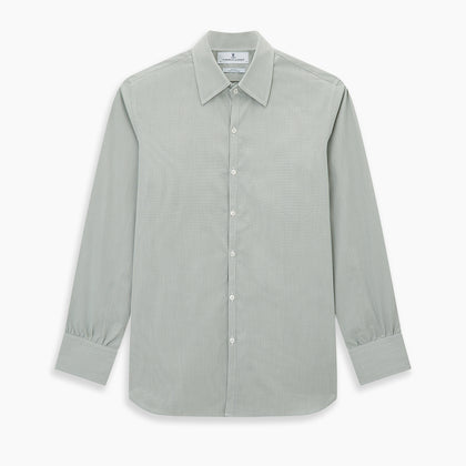 Dark Green Micro Graph Check Westminster Shirt Image 8