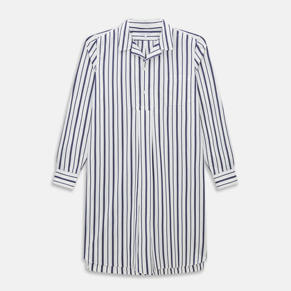 Navy Double Stripe Quarzo Nightshirt