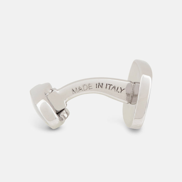 Navy Rounded Square Cufflinks Image 1