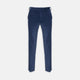 Turnbull & Asser Navy Plain Trousers: tailored slim-fit design with belt loops, front pockets, and button closure, shown against a white background.