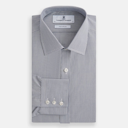 Blue Fine Stripe Mayfair Shirt Image 3