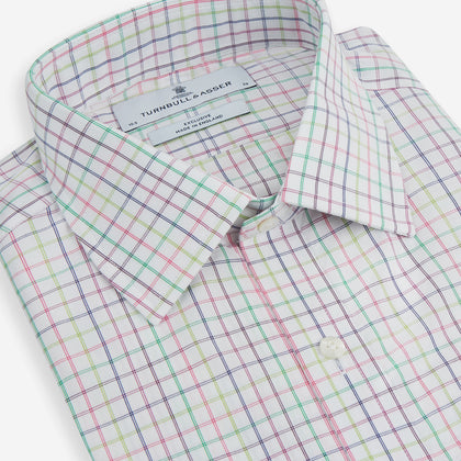 Multicoloured Double Grid Check Mayfair Shirt Image 1