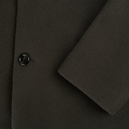 Olive Brown  Apsley Single-Breasted Caban Coat Image 3