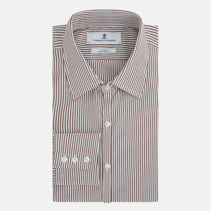 Burgundy Halo Stripe Westminster Shirt Image 4