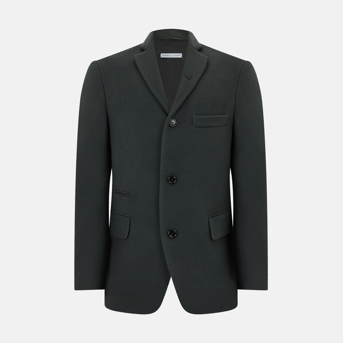 Moss Green Apsley Single-Breasted Caban Coat