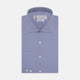 A Turnbull & Asser Tailored Fit Blue Royal Oxford Cotton Shirt with a Kent collar and 2-button cuffs is neatly displayed on a white background, highlighting its refined design and quality craftsmanship.