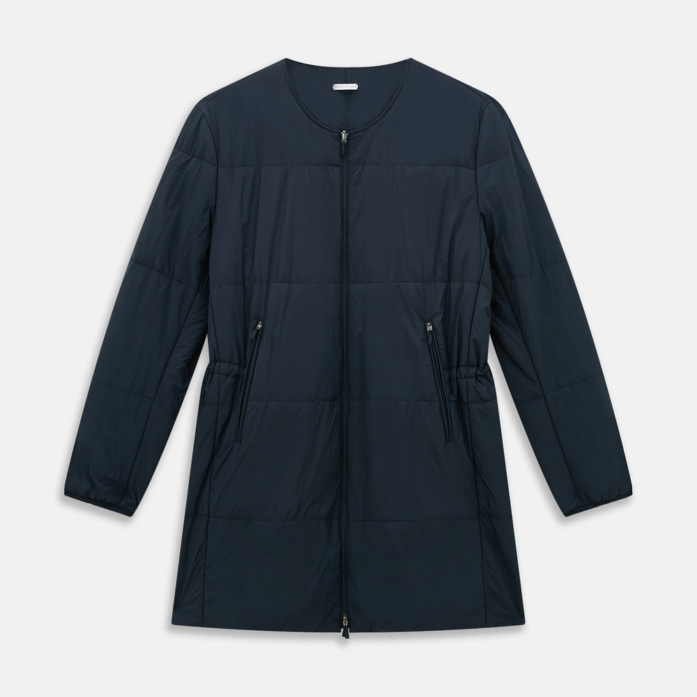 The Dark Chocolate John Arthur Trench Coat by Turnbull & Asser features a pointed collar, two large slanted side pockets, and a vertical chest pocket—a versatile 2-in-1 piece ideal for any occasion.