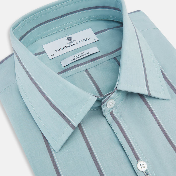 Light Sage Track Stripe Westminster Shirt Image 1