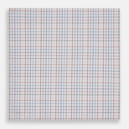 Hand Rolled Multi Graph Check Handkerchief Image 2