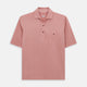 The Turnbull & Asser Red Polo Shirt is a men's cotton polo with short sleeves, a collar, a three-button neckline, and a buttoned chest pocket. The shirt is shown laid flat on a white background.