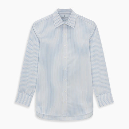 Blue Graph Check Mayfair Shirt Image 6