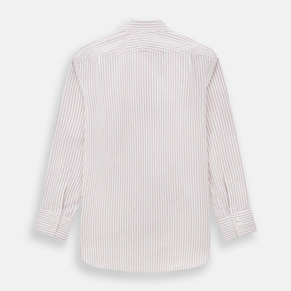 Red Multi Ticking Stripe Mayfair Shirt Image 2