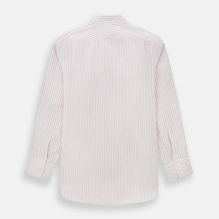 Red Multi Ticking Stripe Mayfair Shirt Image 2