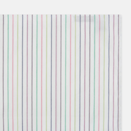 Green Multi Double Pinstripe Hand-Rolled Handkerchief