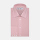 The Turnbull & Asser Light Pink Gingham Check Shirt features a classic T&A collar, 3-button cuffs, and white buttons, neatly folded on a plain white background.