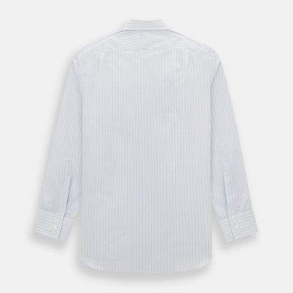 Navy and Blue Pinstripe Mayfair Shirt Image 2