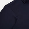 View 6 of product The Navy Twill Windsor Shirt by Turnbull & Asser features long sleeves, a button-up front, British craftsmanship, and a refined Windsor collar, shown in dark navy on a plain white background.