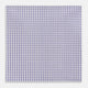 The Turnbull & Asser Purple Micro Shadow Check Hand-Rolled Handkerchief, crafted in England, features a checkered purple and white pattern with fine hand-rolled edges.