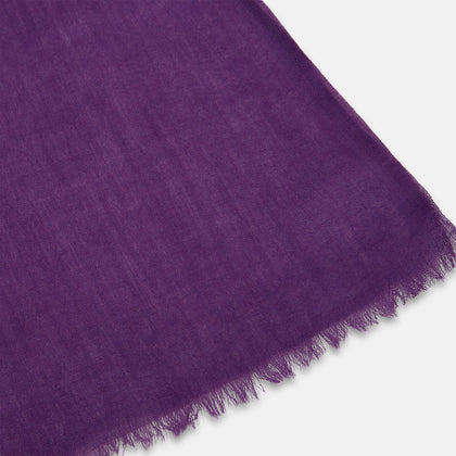 Purple Cashmere Scarf Image 1