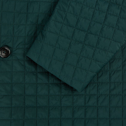 Fulham Forest Green Single-Breasted Quilted Blazer Image 3