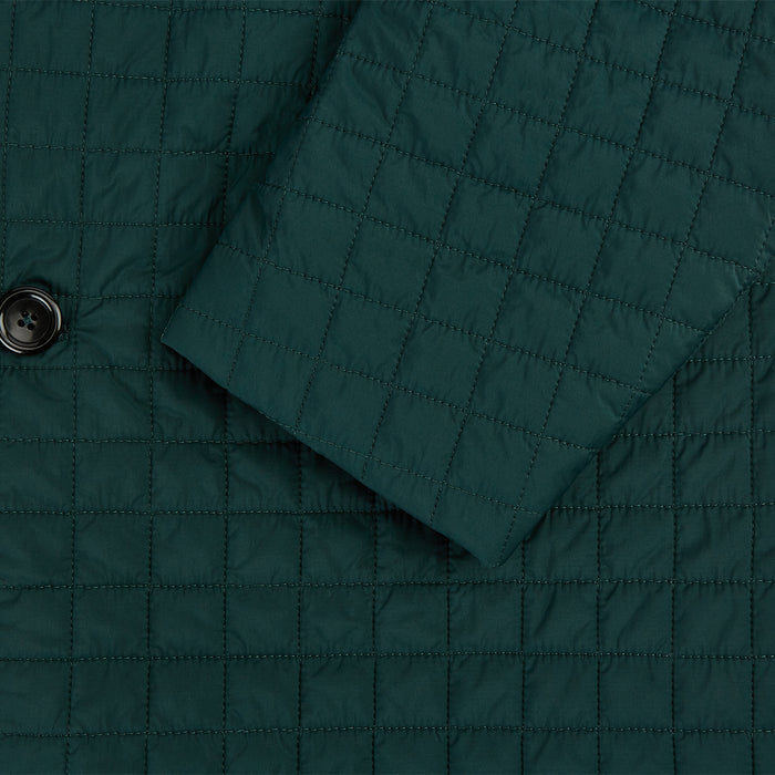 Fulham Forest Green Single-Breasted Quilted Blazer Image 3