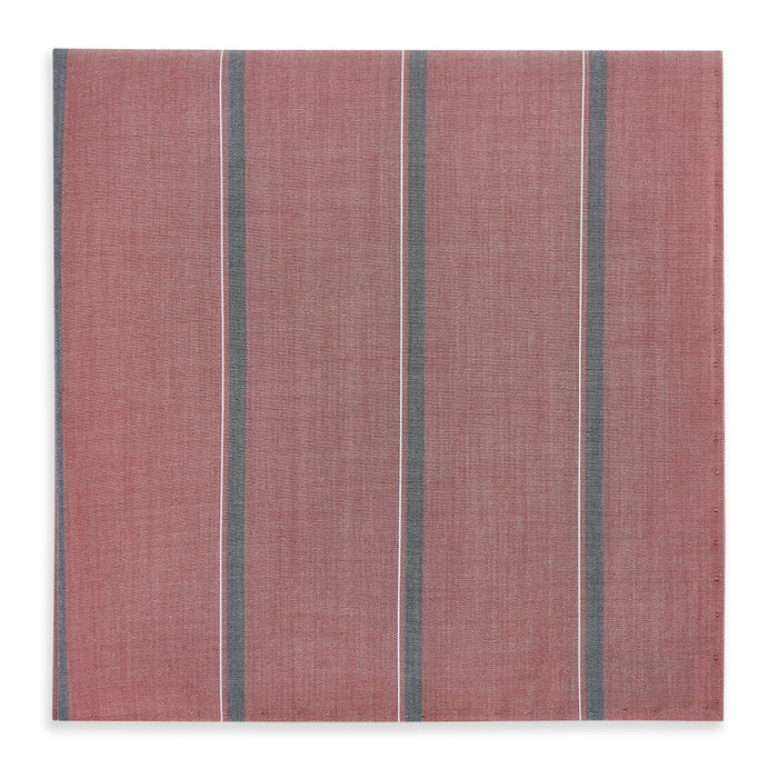 Red Track Stripe Hand-Rolled Handkerchief Image 3