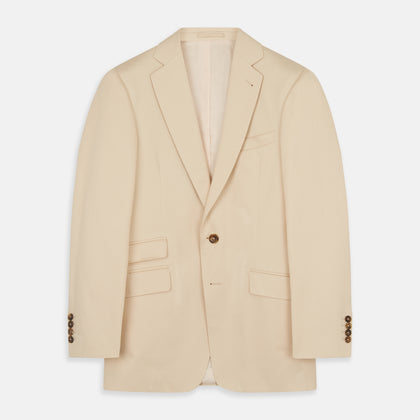 Beige Cotton Barrington Blazer Image 1